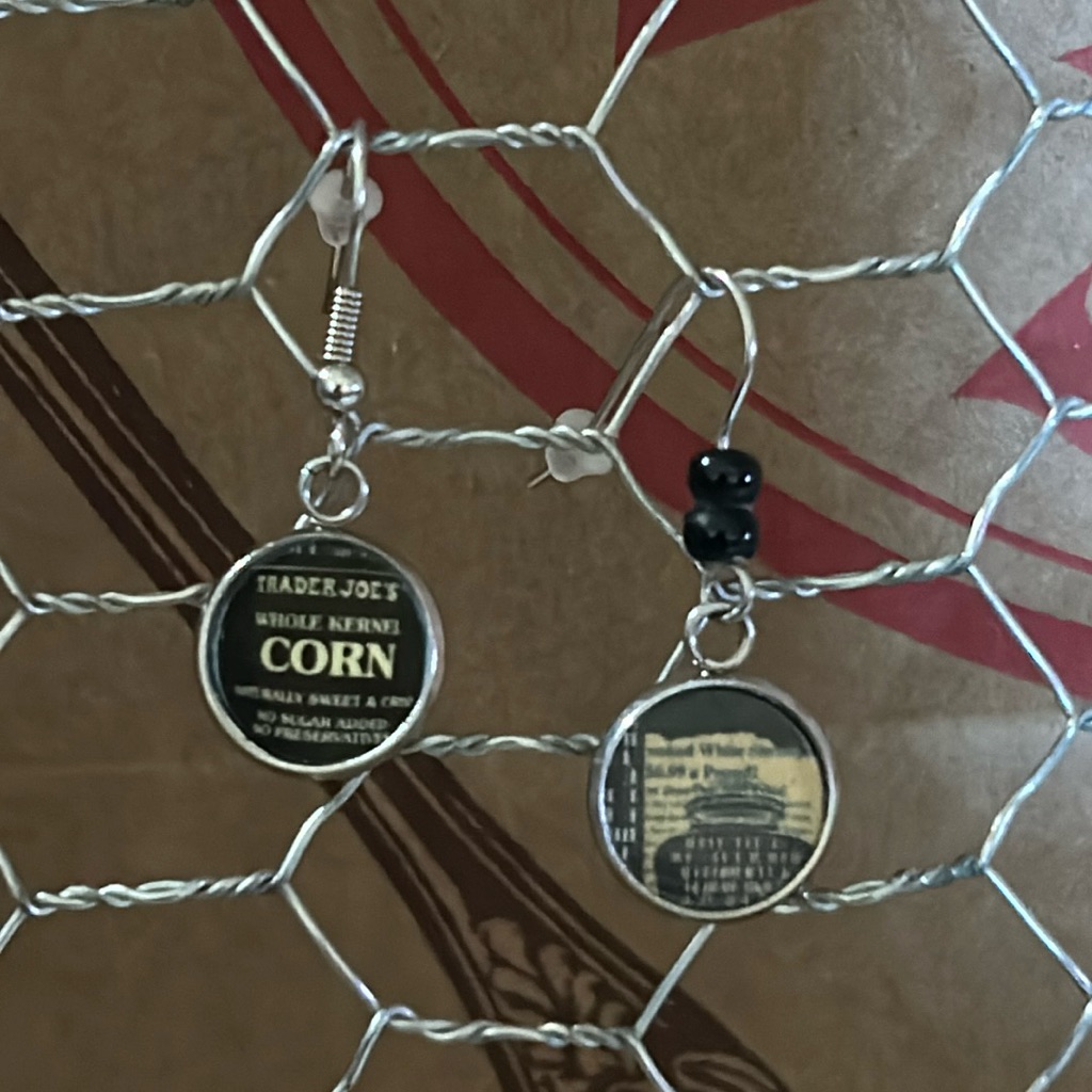 Trader Joe’s Earrings 12mm Canned Corn